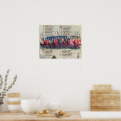 Soldaten auf ihren Schiffen Poster (Küche)
