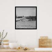 Soldaten bei Fort Walker in Hilton Head, SC 1861 Poster (Küche)