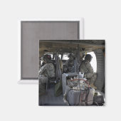 Soldaten beobachten Gefahren Magnet (Vorderseite/Rückseite)