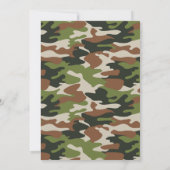 Soldaten der Armee zum Geburtstag Einladung (Rückseite)