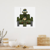 Soldaten der britischen Armee und Panzerposter Poster (Küche)