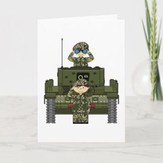 Soldaten der britischen Armee und Tankkarte Karte