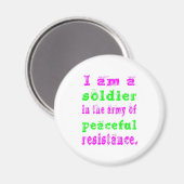 Soldaten der Friedlichen Widerstandsarmee Magnet (Vorderseite/Rückseite)