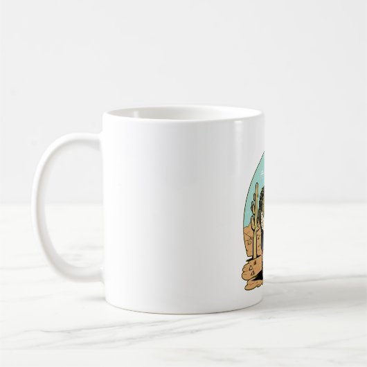 Soldaten der Pferdearmee Kaffeetasse (Links)