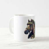 Soldaten der Pferdearmee Kaffeetasse (Vorderseite Links)