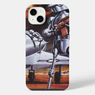 Soldaten der Vintagen Science Fiction iPhone 14 Plus Hülle