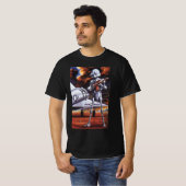 Soldaten der Vintagen Science Fiction T-Shirt (Vorne ganz)