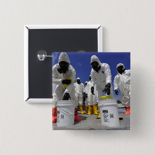 Soldaten des 457. Chemiebattalions Button (Vorne & Hinten)