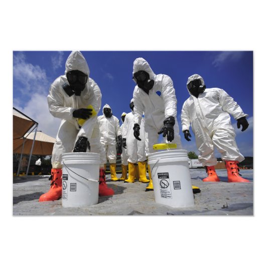 Soldaten des 457. Chemiebattalions Fotodruck (Vorne)