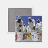 Soldaten des 457. Chemiebattalions Magnet (Vorderseite/Rückseite)