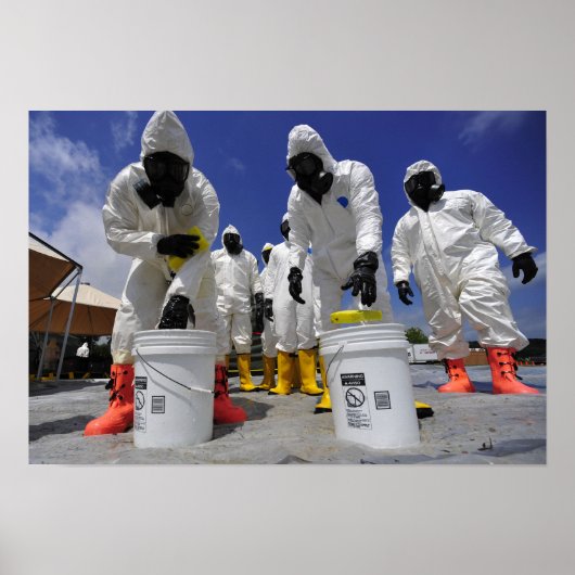 Soldaten des 457. Chemiebattalions Poster (Vorne)