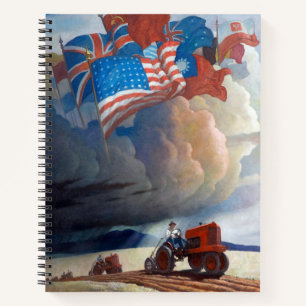 Soldaten des Bodens von Newell Convers Wyeth Notizblock