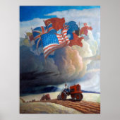 Soldaten des Bodens von Newell Convers Wyeth Poster (Vorne)