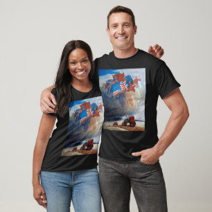Soldaten des Bodens von Newell Convers Wyeth T-Shirt