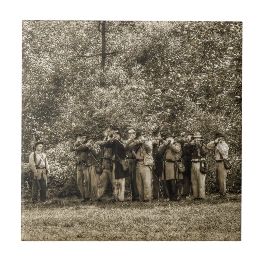 Soldaten des zivilen Krieges Fliese (Vorderseite)