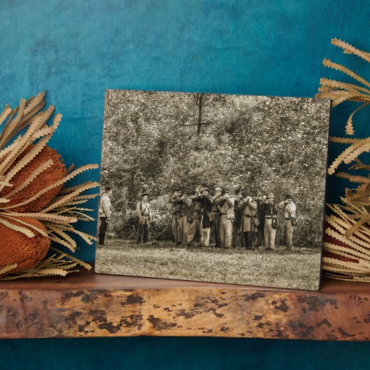 Soldaten des zivilen Krieges Fotoplatte (Seite)