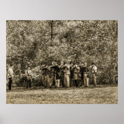 Soldaten des zivilen Krieges Poster (Vorne)