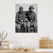 Soldaten des Zivilen Schwarzen Krieges, 1860er Poster (Küche)