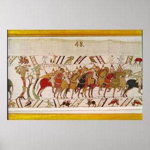 Soldaten, die Hastings verlassen, um Kampf mit zu Poster