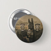 Soldaten, Donkey und Gasmasken Button (Vorne & Hinten)