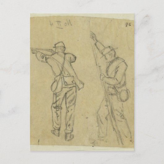Soldaten feuern postkarte (Vorderseite)