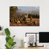 Soldaten für Feuerfeldartillerie Poster (Heimbüro)