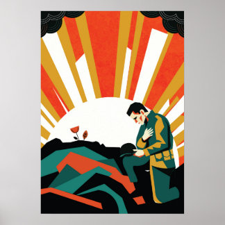 Soldaten-Illustrationsposter Poster