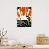 Soldaten-Illustrationsposter Poster (Küche)