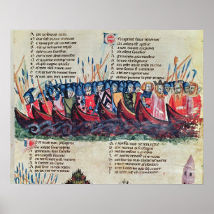 Soldaten in ihren Schiffen Poster