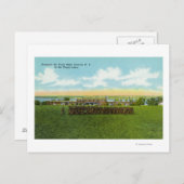 Soldaten marschieren in der Formation Postkarte (Vorne/Hinten)