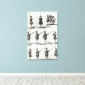 Soldaten mit Bajonetten Leinwanddruck (Insitu (Holzboden))