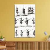 Soldaten mit Bajonetten Leinwanddruck (Insitu (Wohnzimmer))