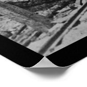 Soldaten mit einer Cannon auf einem Eisenbahnwagen Poster (Ecke)