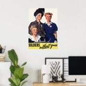 Soldaten ohne Waffenplakat Poster (Heimbüro)