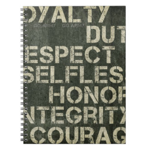 Soldaten schätzen notizblock