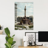 Soldaten & Seeleute Monument Cleveland 1910 Vintag Poster (Heimbüro)