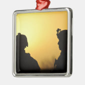 Soldaten Silbernes Ornament (Links)