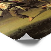 Soldaten spielen, römische Revolution 1848 Poster (Ecke)