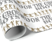 Soldaten - Stiefel aus den Grund Geschenkpapier (Rolleneckpunkt)