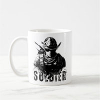 Soldaten-Tasse - kühne militärische Tribute-Design