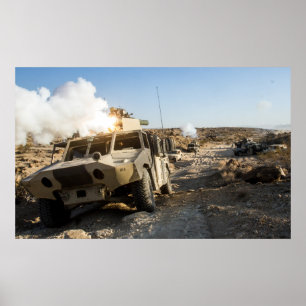 Soldaten verteidigen ihre Position Poster
