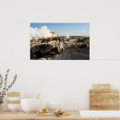 Soldaten verteidigen ihre Position Poster (Küche)