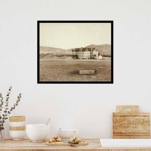 Soldaten-Zuhause in heißen Quellen SD 1891 Poster (Küche)