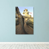 Soldatenblätter für feindliche Aktivitäten Leinwanddruck (Insitu (Holzboden))