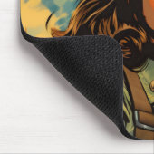 Soldatin Vintag Sci-Fi Mousepad (Ecke)