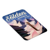 Sölden Austria Vintages Skipposter Magnet (Rechte Seite)
