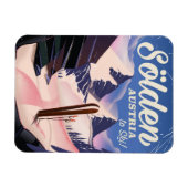 Sölden Austria Vintages Skipposter Magnet (Horizontal)