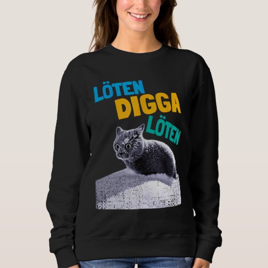 Soldering Digga Soldering Beer Drinker Beer Cat Sweatshirt (Vorderseite)