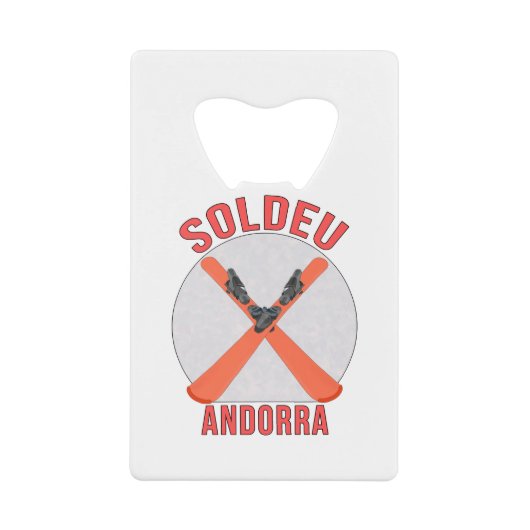 Soldeu, Andorra Geldbeutel Flaschenöffner (Vorderseite)