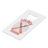 Soldeu, Andorra Geldbeutel Flaschenöffner (Rückseite Schrägansicht)